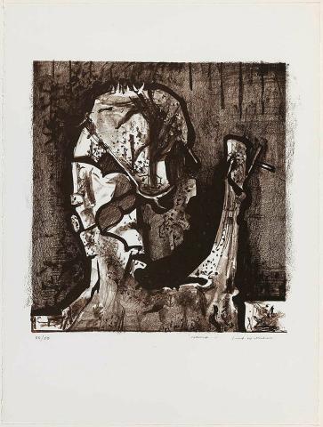 Artwork Stump (from 'Fred Williams lithographs 1976-1978' portfolio) this artwork made of Lithograph on Arches 270gsm paper, created in 1976-01-01