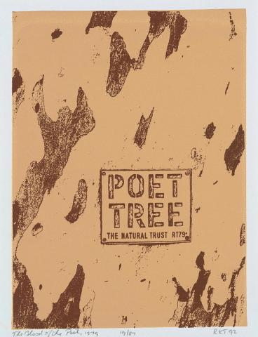Artwork Poet tree (from 'The Sydney Morning volume III' series) this artwork made of Screenprint on paper, created in 1979-01-01