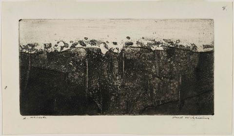 Artwork Sandstone hill no. 1 this artwork made of Aquatint, engraving, drypoint on Kent paper, created in 1961-01-01