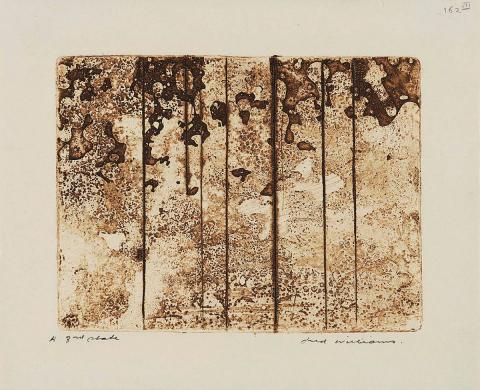 Artwork Sherbrooke Forest no. 8 this artwork made of Aquatint, etching, drypoint, engraving on Kent paper, created in 1962-01-01