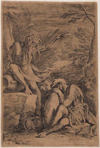 Artwork The Dream of Aeneas this artwork made of Etching and drypoint on paper, created in 1663-01-01