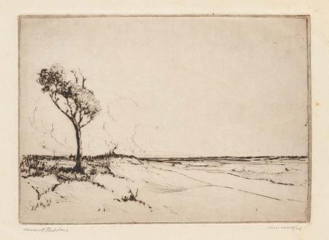 Artwork Land and sea this artwork made of Drypoint on cream wove paper, created in 1944-01-01