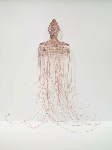 Artwork Buddha (from '1979' series) this artwork made of Rattan, wire, dye, created in 2009-01-01