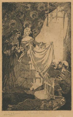 Artwork Costly thy habit as thy purse can buy this artwork made of Etching on cream wove paper, created in 1920-01-01