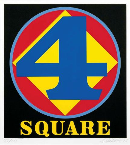 Artwork Square (from 'Polygons' series) this artwork made of Screenprint on paper, created in 1975-01-01