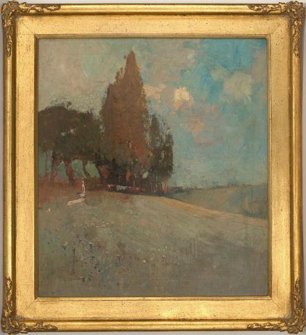 Artwork Landscape with wildflowers this artwork made of Oil on canvas, created in 1890-01-01