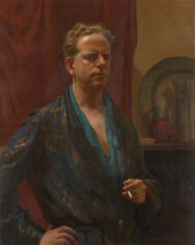 Artwork Self portrait this artwork made of Oil on canvas, created in 1938-01-01