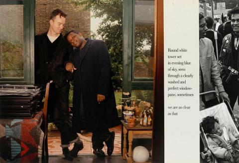 Artwork Untitled (from 'Pretended family relationships' series) this artwork made of Type C photograph, gelatin silver photograph and text on paper on card, created in 1987-01-01