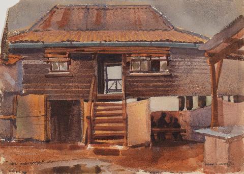 Artwork Our workhouse this artwork made of Watercolour with pencil on paper, created in 1943-01-01