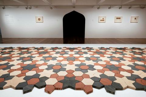 Artwork Standing by the ruins this artwork made of Compressed earth and pigment, created in 2022-01-01