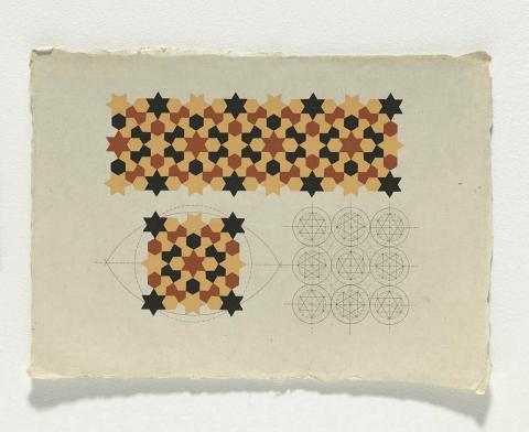 Artwork Study Drawing 2 (from 'Standing by the ruins' series) this artwork made of Gouache and walnut ink on handmade cotton paper