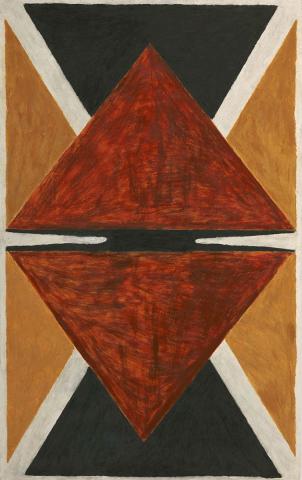 Artwork Kuman Kura (from 'Garpa / Ground Paintings' series) this artwork made of Organic material on paper, created in 2023-01-01