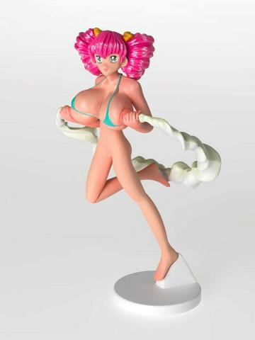 Artwork HIROPON / Peach (from the 'SUPERFLAT MUSEUM' series by Takashi Murakami) this artwork made of Figurine (lacquer paint, PVC plastic, ABS plastic), pink cardboard box, leaflets, created in 2003-01-01