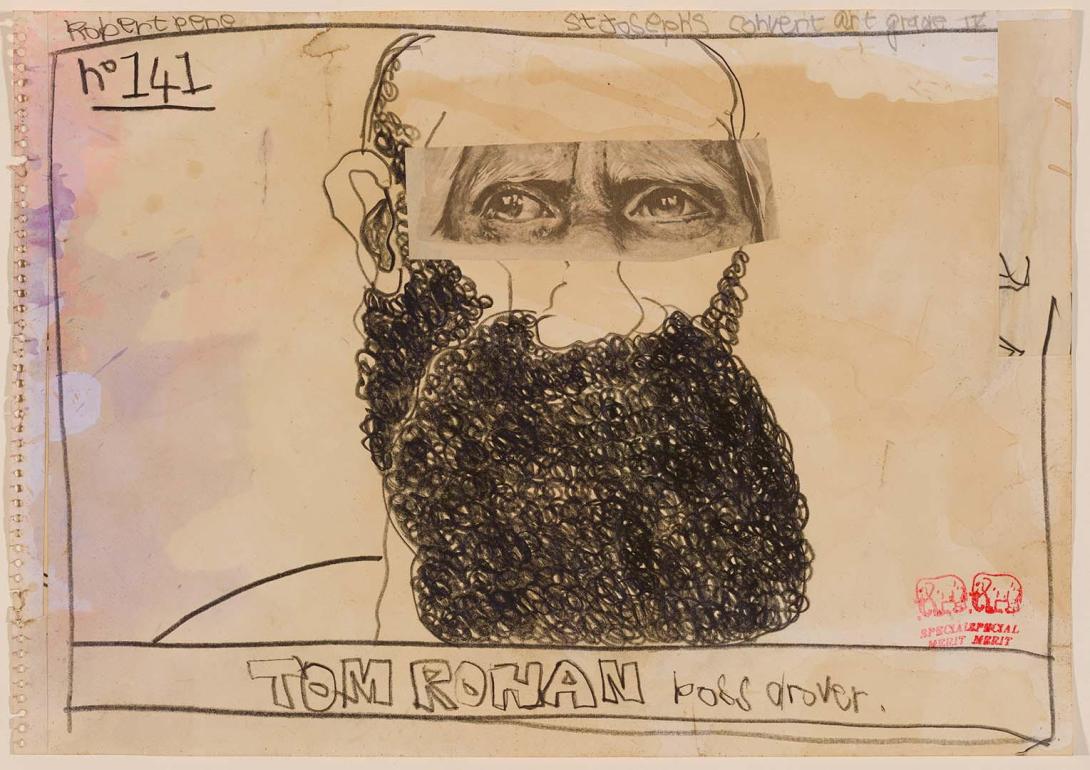 MacPherson / BOSS DROVERS / 2014.112.0141 A pencil drawing of a drover