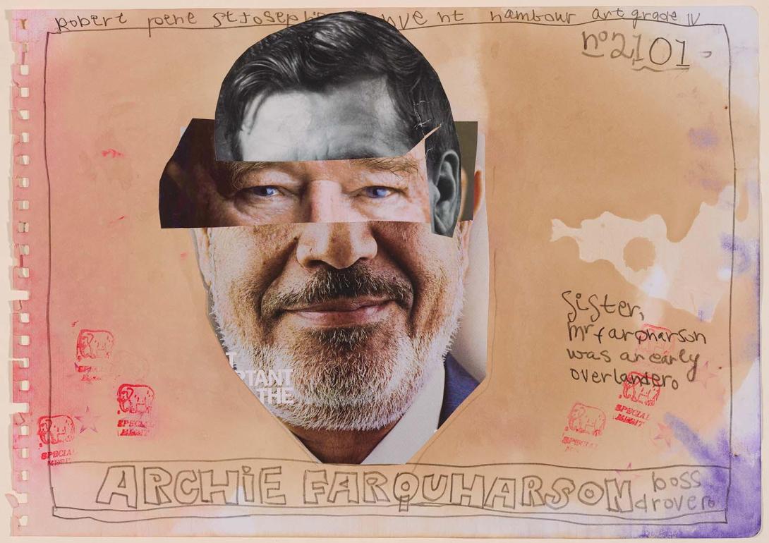 MacPherson / BOSS DROVERS 2014.112.2101 A collaged-together image of a drover, made from photos and drawings