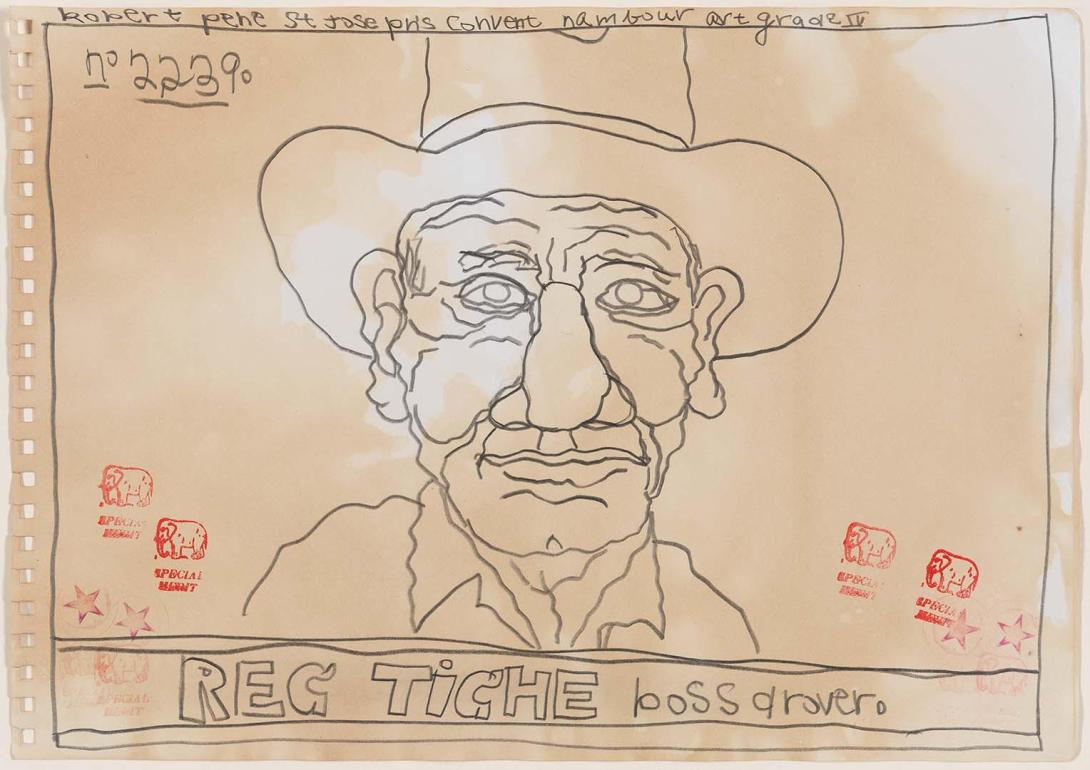 MacPherson / BOSS DROVERS 2014.112.2239 A pencil drawing of a drover