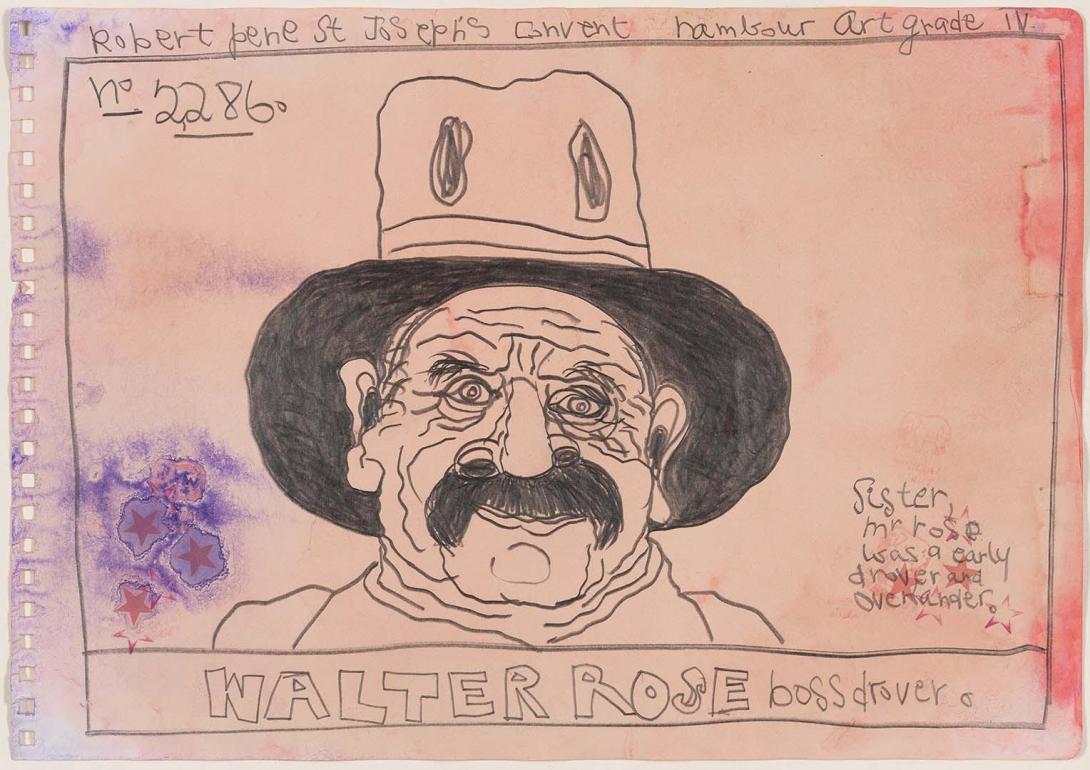 MacPherson / BOSS DROVERS 2014.112.2286 A pencil drawing of a drover