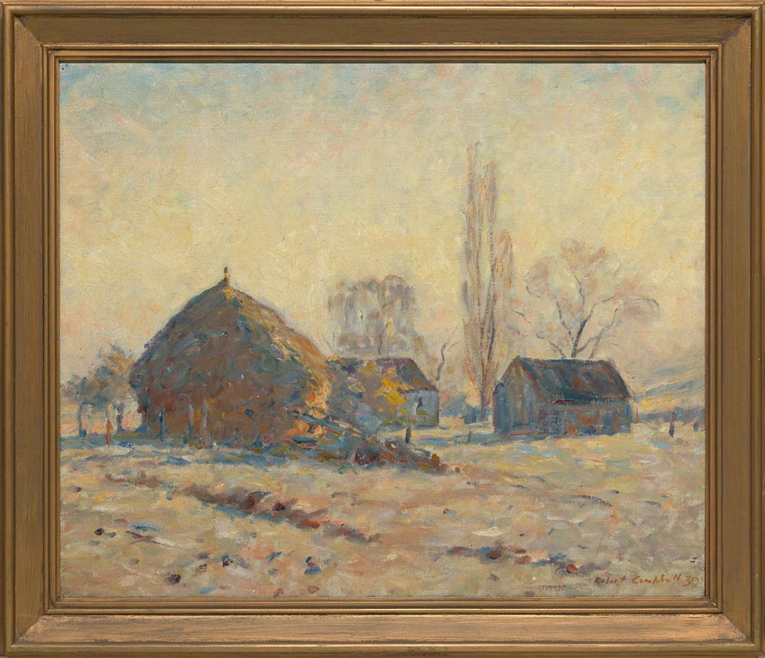 Artwork Autumn morning, Bathurst (NSW) this artwork made of Oil on canvas, created in 1939-01-01