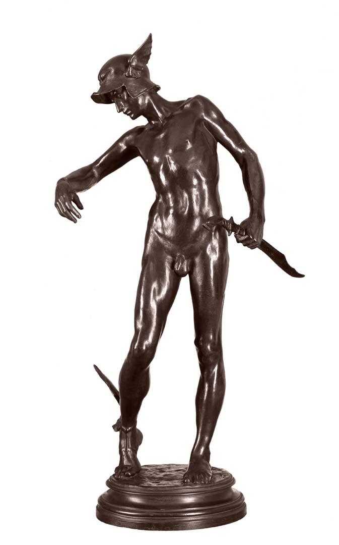 Artwork Perseus arming this artwork made of Bronze, created in 1877-01-01