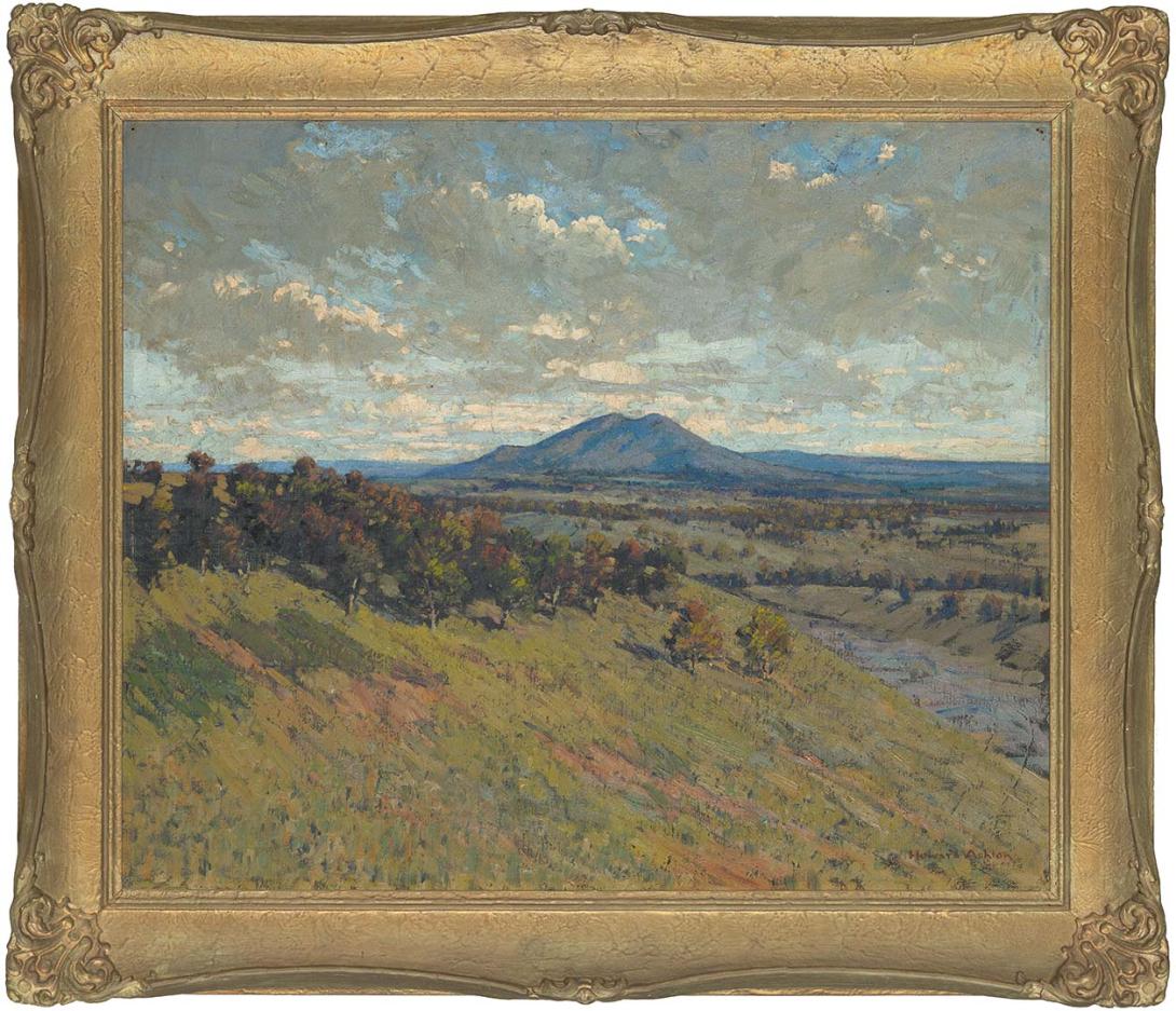 Artwork Mount Delegate (NSW) this artwork made of Oil on canvas, created in 1932-01-01