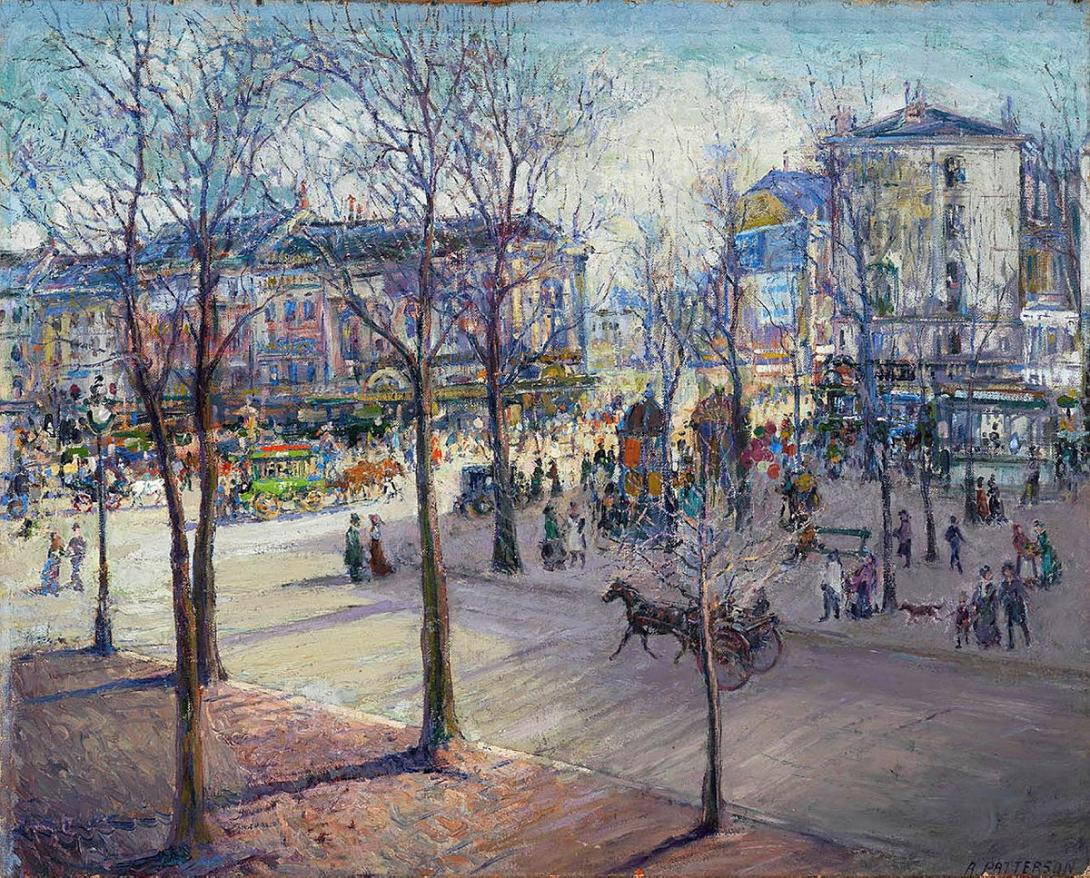 Artwork Winter sunshine, Paris this artwork made of Oil on canvas