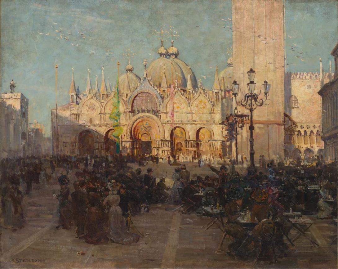 Artwork St. Mark's, Venice this artwork made of Oil on canvas, created in 1908-01-01