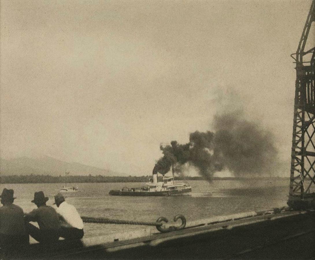 Artwork Cairns Inlet from the wharf this artwork made of Bromoil photograph on paper, created in 1930-01-01