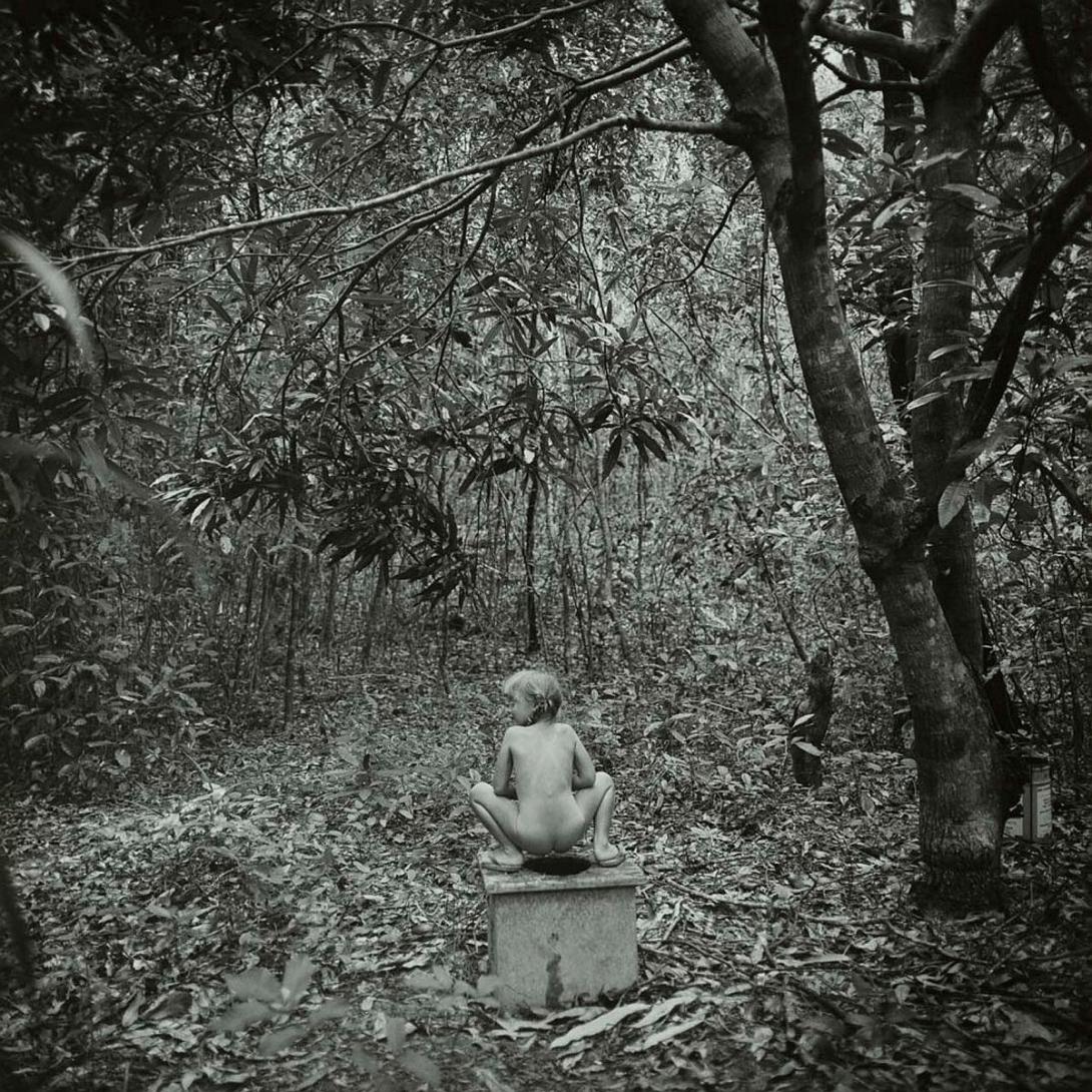 Artwork My daughter Eko using the world's most beautiful public toilet, Hinchinbrook Island (from 'Journeys north' portfolio) this artwork made of Gelatin silver photograph on paper, created in 1986-01-01