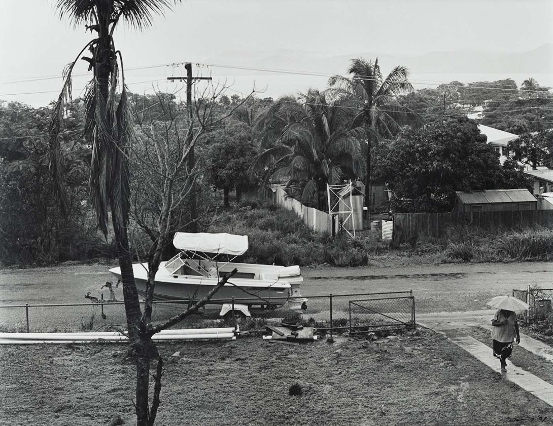 Artwork 28 January 1987, Thursday Island - Mrs Kris returned after lunch to her babysitting (from 'Journeys north' portfolio) this artwork made of Gelatin silver photograph on paper, created in 1987-01-01