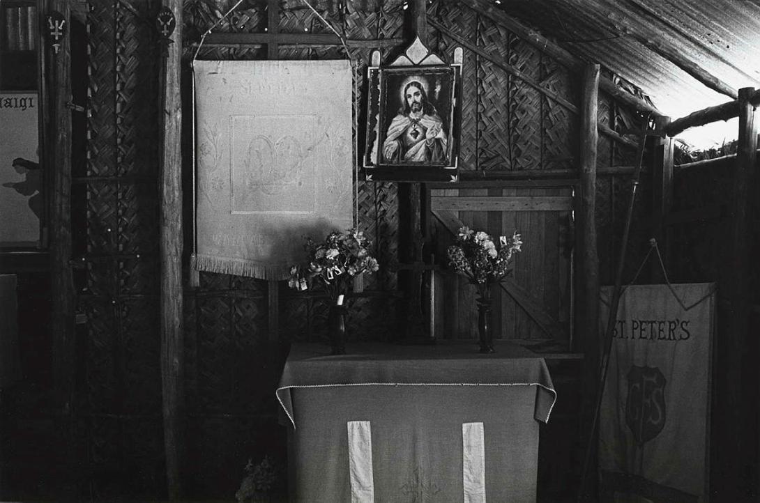 Artwork Church interior, Yorke Island, Torres Strait (from 'Journeys north' portfolio) this artwork made of Gelatin silver photograph on paper, created in 1987-01-01