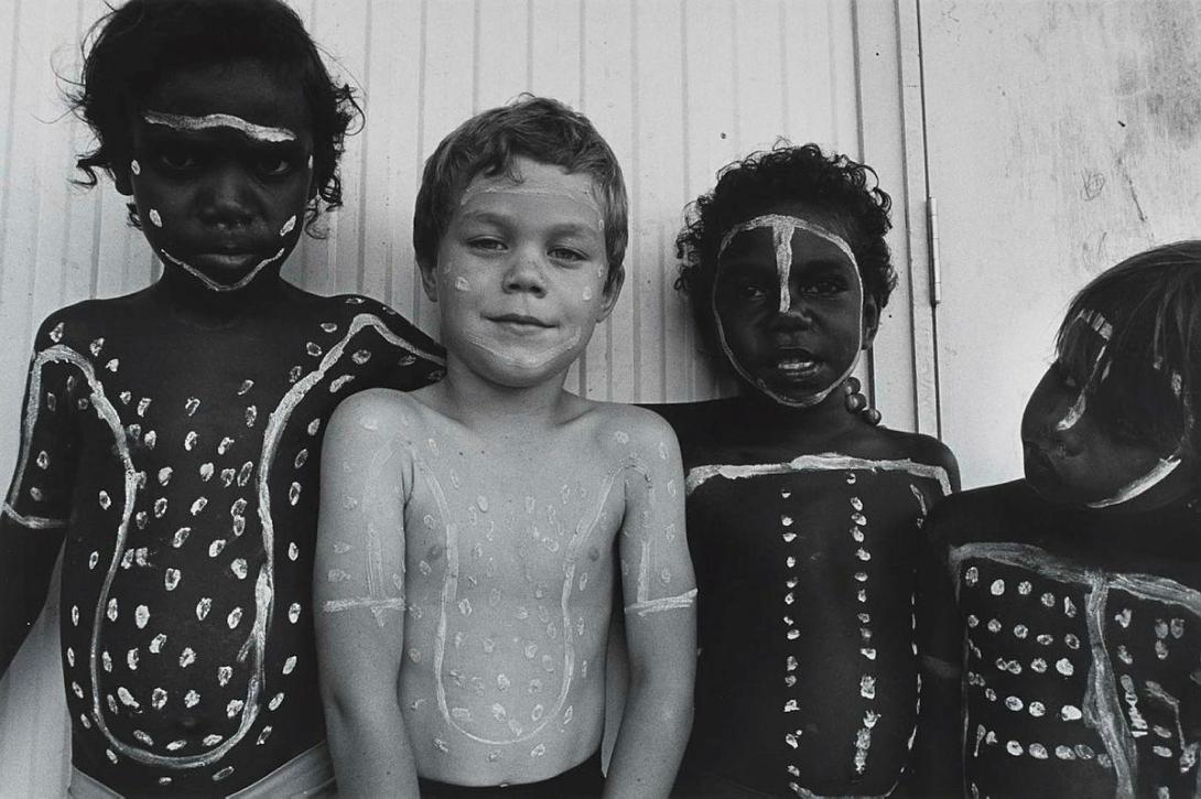 Artwork Jermaine Luke, David Freier, Ben Yam, Gibson Yam, Kowanyama, Cape York (from 'Journeys north' portfolio) this artwork made of Gelatin silver photograph on paper, created in 1987-01-01