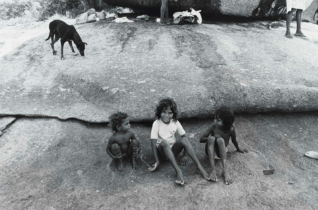 Artwork Children, Yarrabah, NQ (from 'Journeys north' portfolio) this artwork made of Gelatin silver photograph on paper, created in 1986-01-01