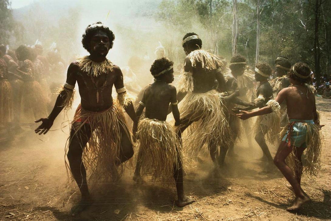 Artwork Aboriginal and Islander Dance Festival, Laura, Cape York (from 'Journeys north' portfolio) this artwork made of Direct positive colour photograph on paper, created in 1986-01-01