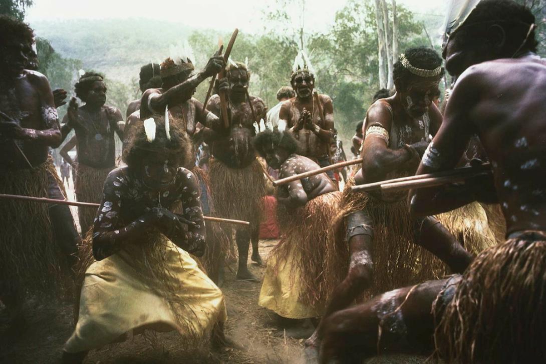 Artwork Aboriginal and Islander Dance Festival, Laura, Cape York (from 'Journeys north' portfolio) this artwork made of Direct positive colour photograph on paper, created in 1986-01-01