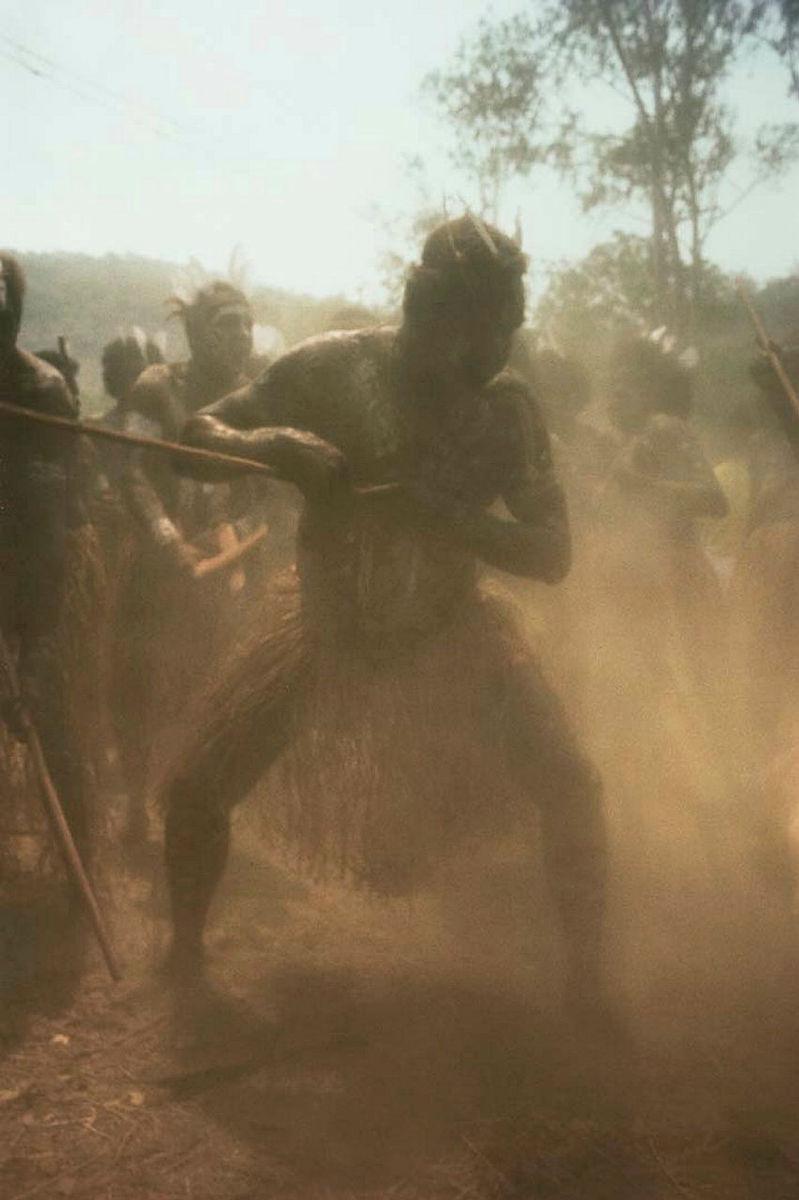 Artwork Aboriginal and Islander Dance Festival, Laura, Cape York (from 'Journeys north' portfolio) this artwork made of Direct positive colour photograph on paper, created in 1986-01-01