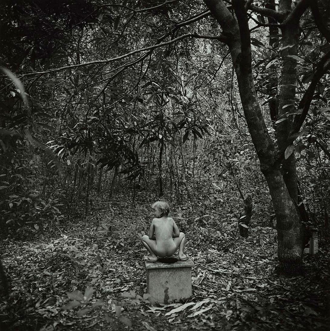 Artwork My daughter Eko using the world's most beautiful public toilet, Hinchinbrook Island (from 'Journeys north' portfolio) this artwork made of Gelatin silver photograph on paper, created in 1986-01-01