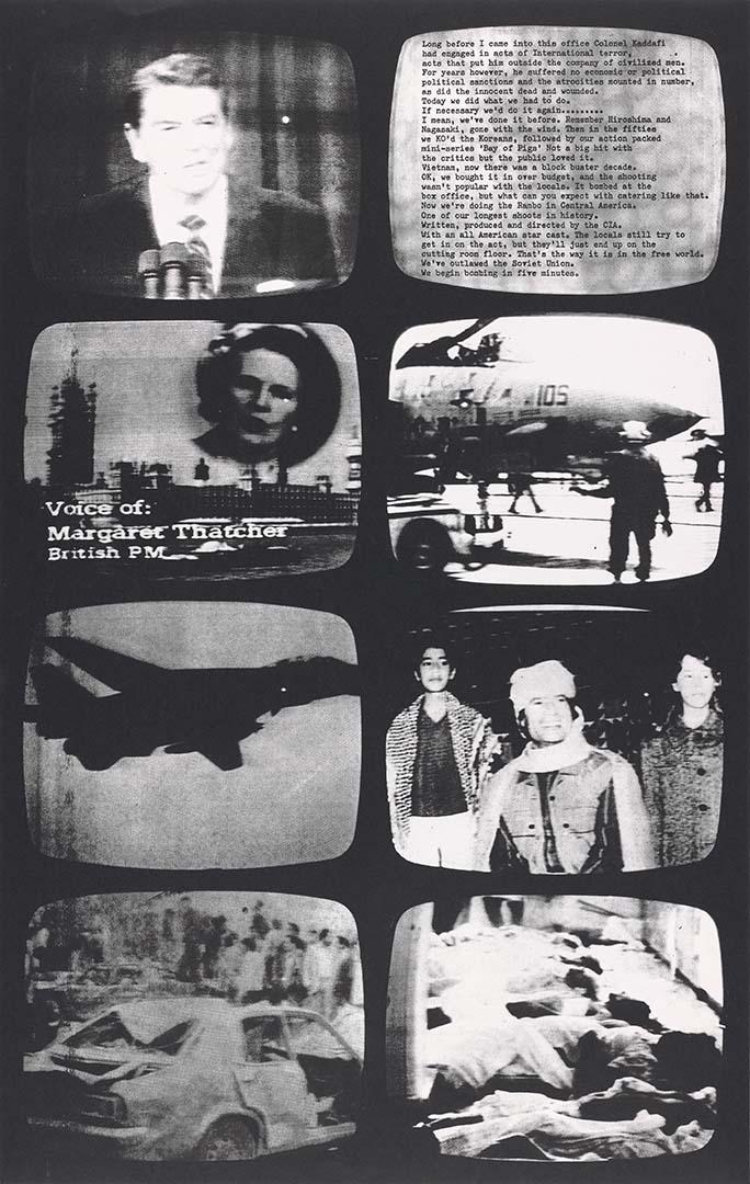 Artwork The revolution will not be televised this artwork made of Photo-screenprint on paper, created in 1986-01-01