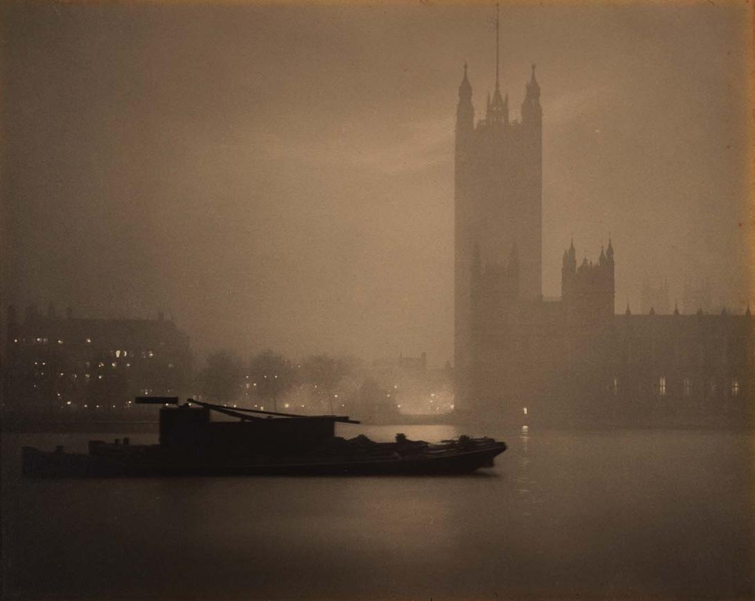 Artwork Victoria Tower - twilight this artwork made of Gelatin silver photograph on paper, created in 1924-01-01