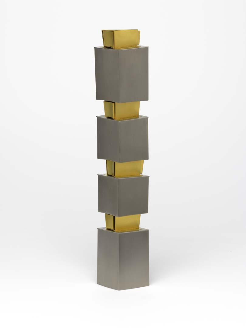 Artwork Stack 4 this artwork made of Titanium, 18k gold, titanium nitride and aluminium, created in 1995-01-01