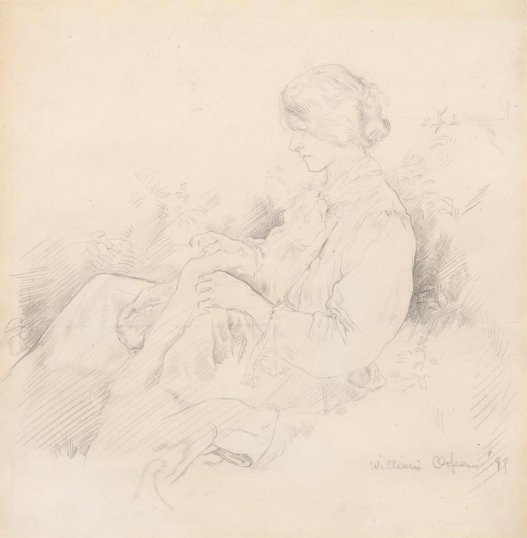 Artwork The artist's wife this artwork made of Pencil on off-white wove paper, created in 1899-01-01