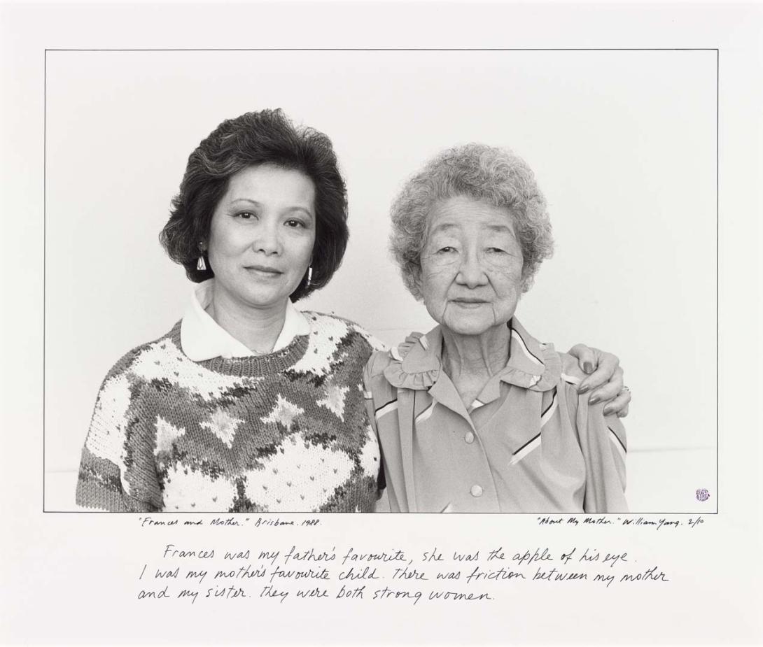 Artwork "Frances and Mother." Brisbane. 1988. (from 'About my mother' portfolio) this artwork made of Gelatin silver photograph on paper, created in 2003-01-01