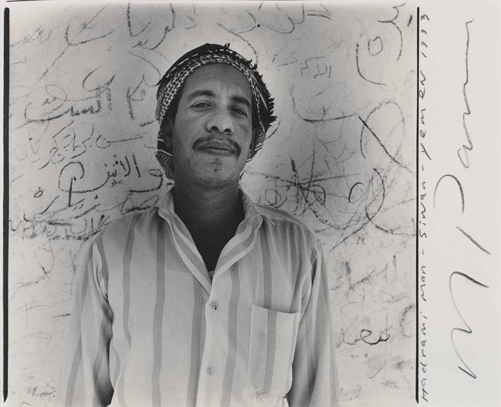 Artwork At the tomb of Isa Al Muhajir, Hadrahmaut, Yemen (from 'Indian Ocean Journals') this artwork made of Gelatin silver photograph on paper, created in 1993-01-01