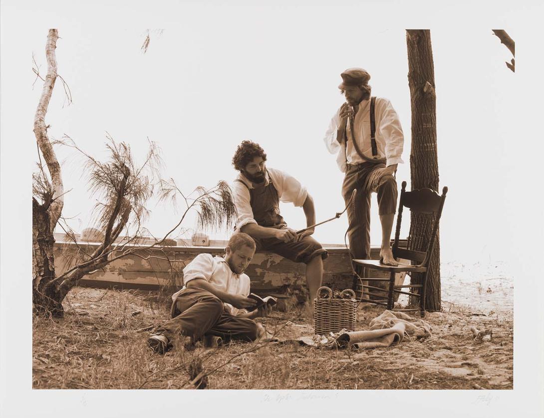 Artwork The Oyster Fishermen #3 this artwork made of Inkjet print on Hahnemühle paper, created in 2011-01-01