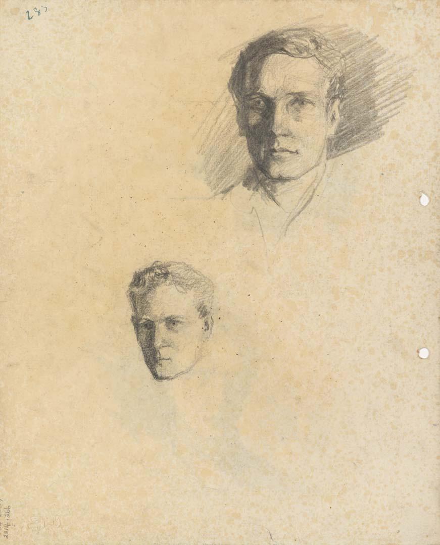 Artwork Self portraits this artwork made of Pencil on sketch paper, created in 1914-01-01