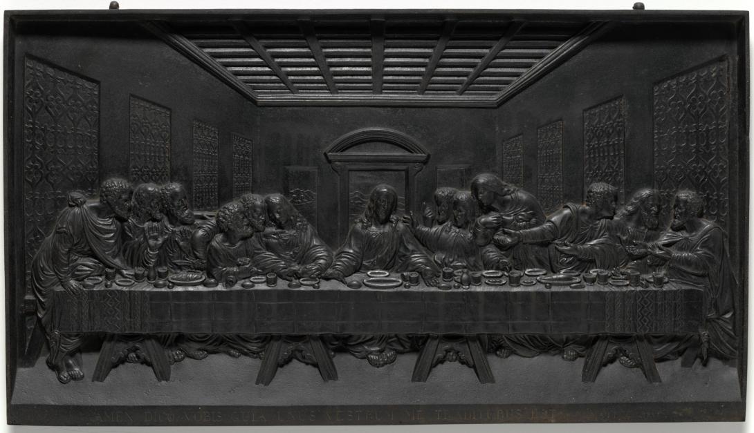 Artwork Last Supper this artwork made of Sand cast iron, created in 1890-01-01