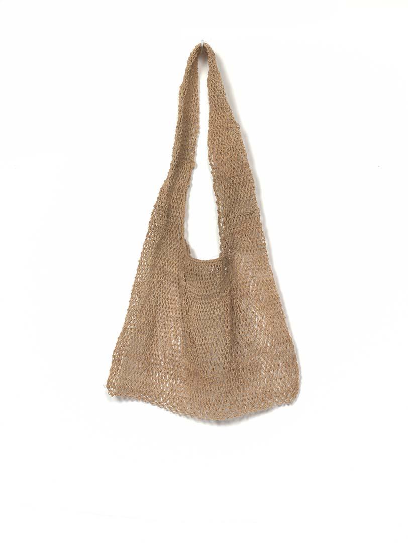 Artwork Koza (string bag) this artwork made of Sako and talodo bark fibre string, created in 2018-01-01