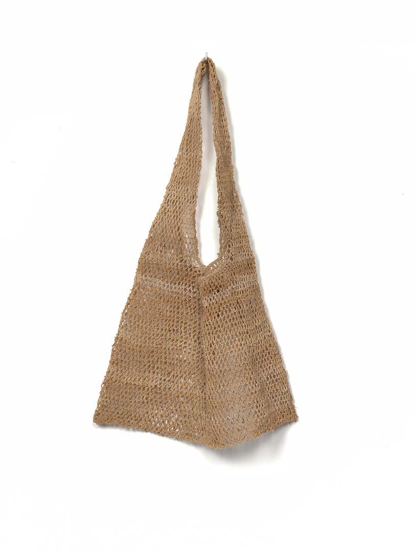 Artwork Koza (string bag) this artwork made of Sako and talodo bark fibre string, created in 2018-01-01