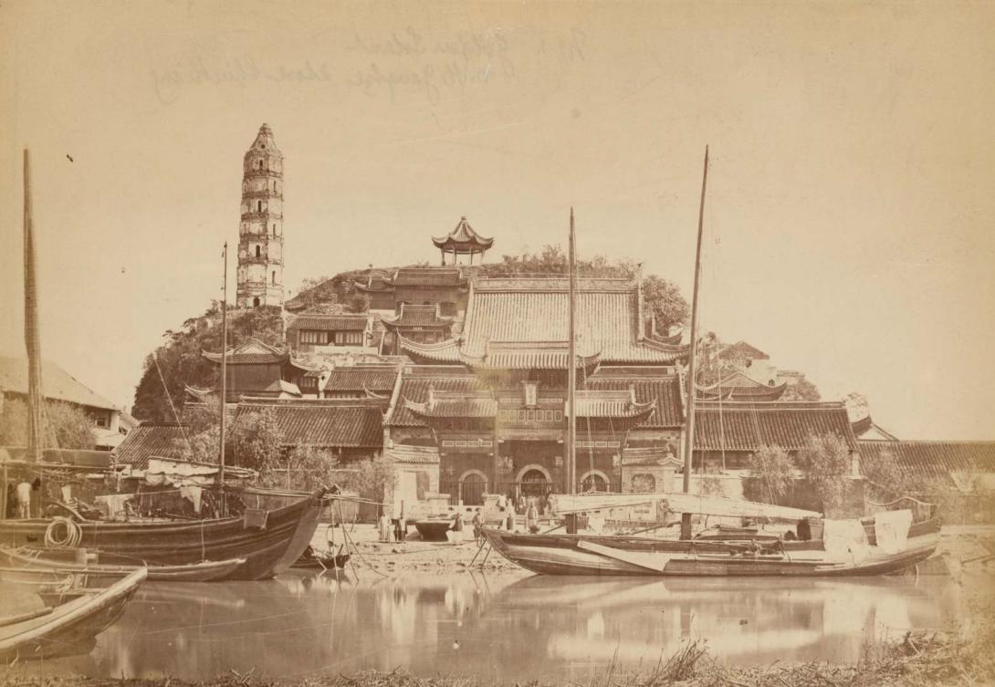 Artwork China - Golden Island, River Yangtsze this artwork made of Albumen silver photograph