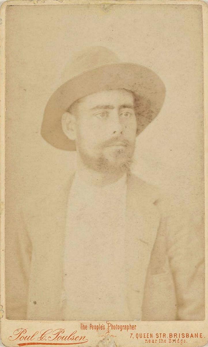 Artwork (Working man with hat) this artwork made of Albumen photograph on paper mounted on card