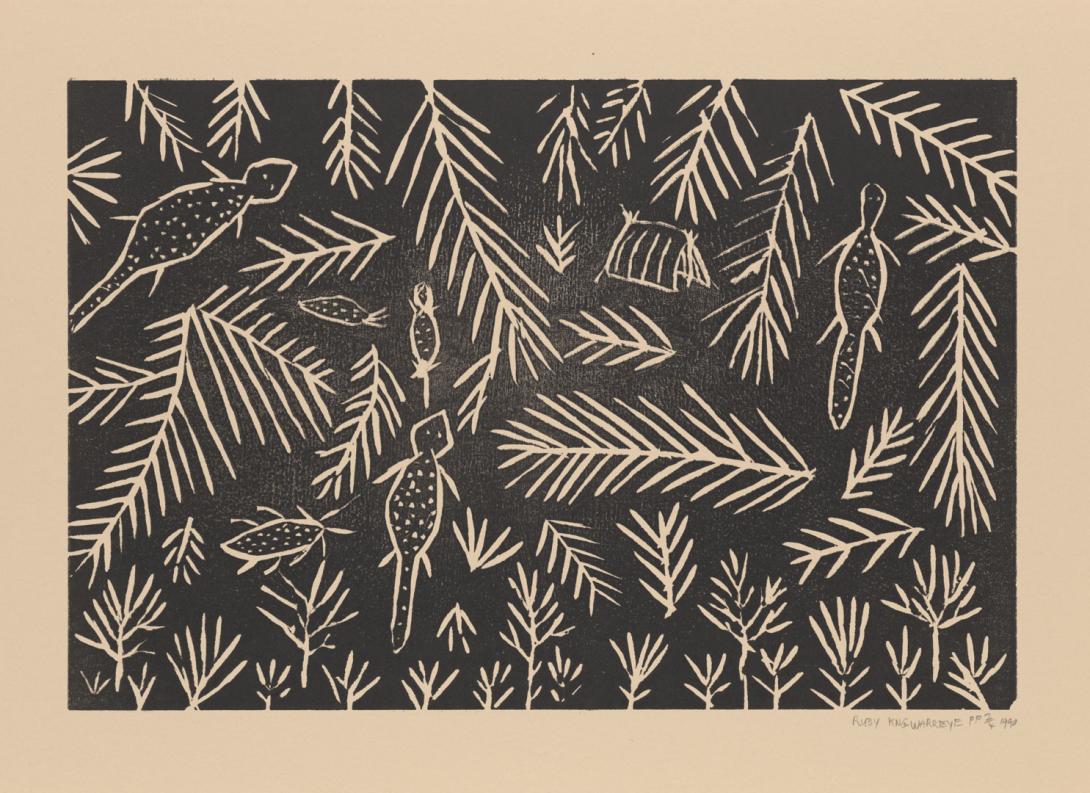 Artwork Untitled [no. 23] (from ‘Utopia Suite’ portfolio) this artwork made of Woodcut on paper, created in 1990-01-01